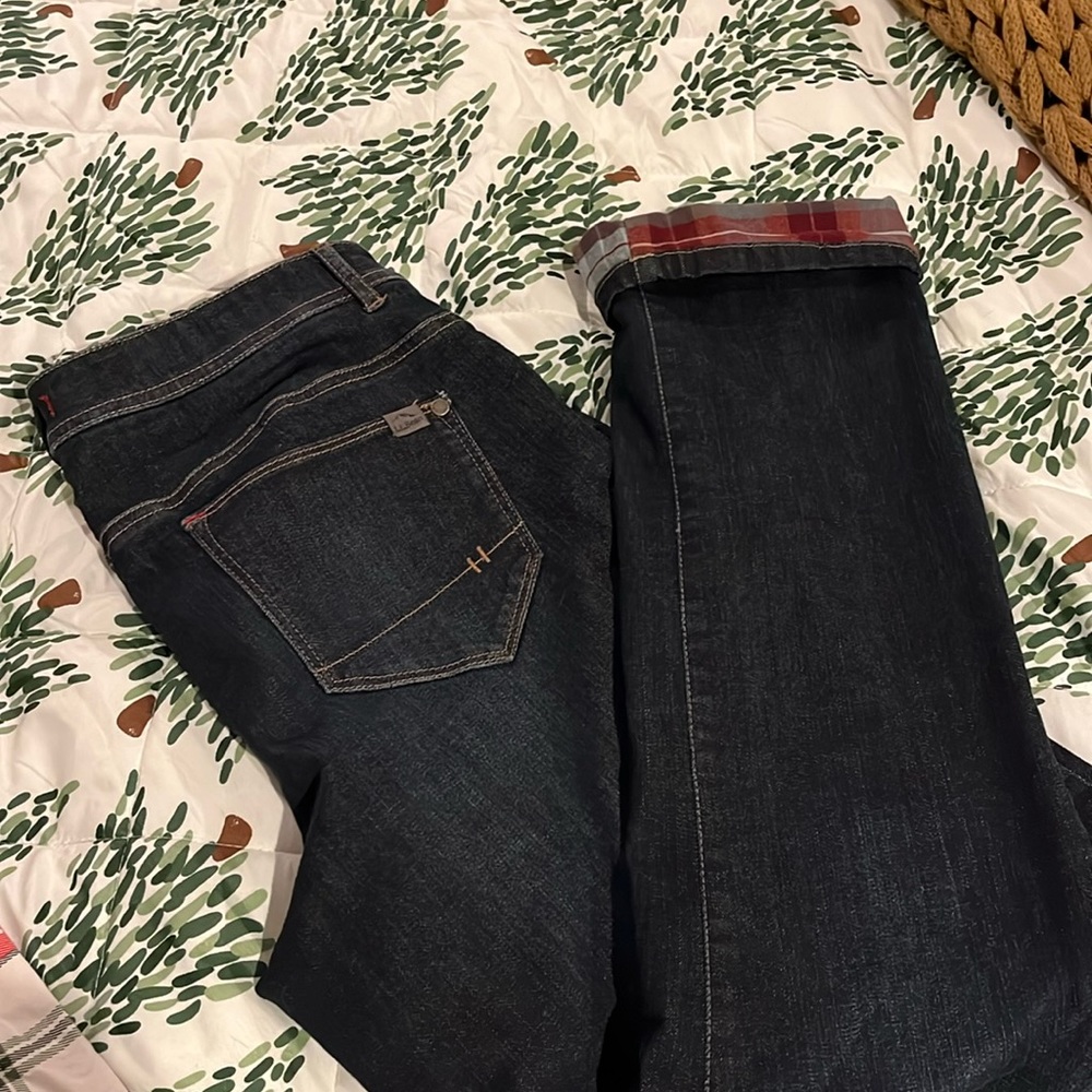 LL Bean flannel lined jeans